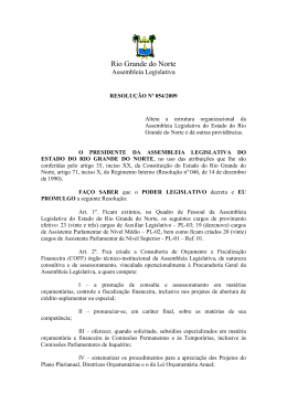 Resolução 054 - Assembleia Legislativa do Rio Grande do Norte