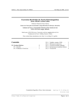 Exercıcios Resolvidos de Teoria Eletromagnщtica Conte&acute;udo