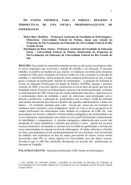 do ensino informal para o formal