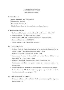 Curr&iacute;culo - Lu&iacute;s Roberto Barroso