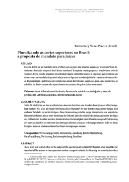 Pluralizando as cortes superiores no Brasil: a proposta do