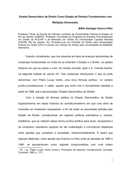 estado democr&aacute;tico de direito como estado de direitos fundament
