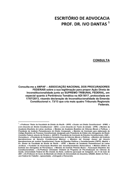 ANPAF &ndash; PARECER PROF. DR. IVO DANTAS