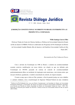 1 JURISDI&Ccedil;&Atilde;O CONSTITUCIONAL NO DIREITO
