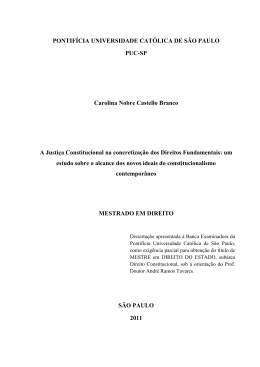 PONTIF&Iacute;CIA UNIVERSIDADE CAT&Oacute;LICA DE S&Atilde;O PAULO PUC