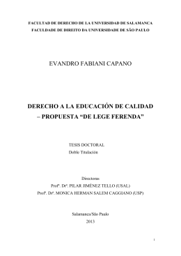 evandro fabiani capano derecho a la educaci&oacute;n de calidad