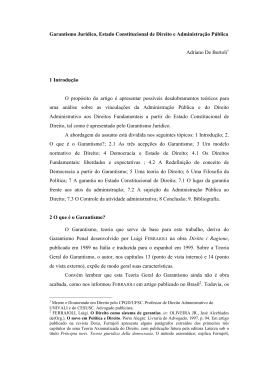 Garantismo Jurídico, Estado Constitucional de