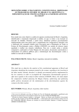 1 reflex&otilde;es sobre o tratamento constitucional