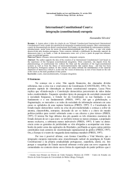 International Constitutional Court e integra&ccedil;&atilde;o (constitucional)