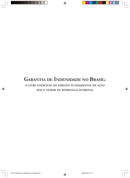 4744.2 Garantia de Indenidade no Brasil.pmd