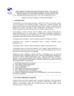 Apostila de Sociologia &ndash; 2&ordf; s&eacute;rie EM