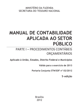 manual de contabilidade aplicada ao setor público - TCE-RO