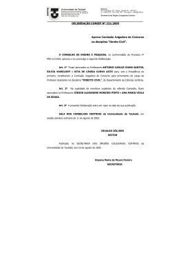 DELIBERAÇÃO CONSEP Nº 231/2005 Deliberações
