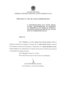 PP 001 Designação para efetuar a conformidade dos registros de