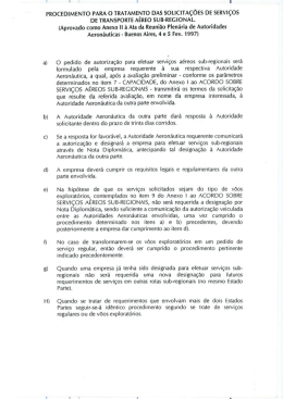 Procedimento para solicita&ccedil;&atilde;o
