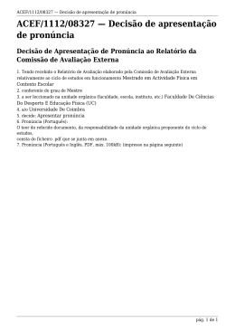 ACEF/1112/08327 Decis&atilde;o de apresenta&ccedil;&atilde;o de pron&uacute;ncia