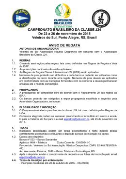 CAMPEONATO BRASILEIRO DA CLASSE J24