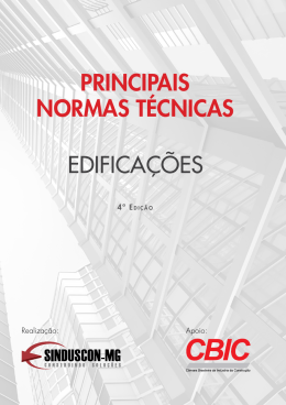 PRINCIPAIS NORMAS T&Eacute;CNICAS EDIFICA&Ccedil;&Otilde;ES