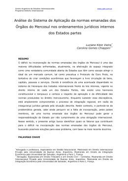 An&aacute;lise do Sistema de Aplica&ccedil;&atilde;o da normas emanadas dos &Oacute;rg&atilde;os