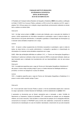 Retifica&ccedil;&atilde;o do Edital n&ordm; 02/2013