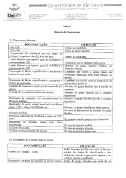iaf&euml;atairtr - Universidade de Rio Verde