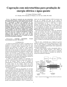 Estudo do desempenho de uma microturbina para aplicao