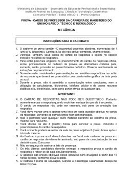 Prova - Concursos IFC