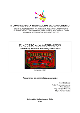 EL ACCESO A LA INFORMACI&Oacute;N: