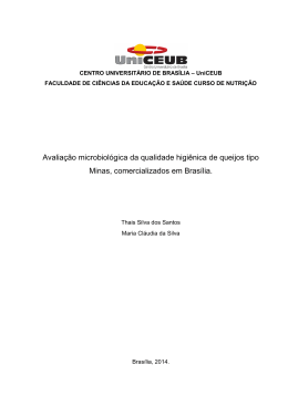 Avalia&ccedil;&atilde;o microbiol&oacute;gica da qualidade higi&ecirc;nica de