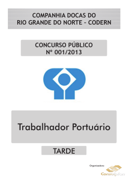 TRABALHADOR PORTUÁRIO