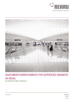 Aquecimento Arrefecimento por superficies radiantes