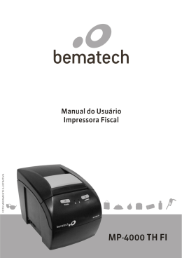 Manual de usu&aacute;rio da Impressora MP