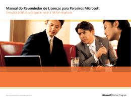 Manual do Revendedor de Licen&ccedil;as para