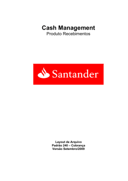 Layout Cobrança - CNAB 240 - Multibanco
