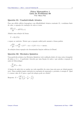 Equações diferenciais: método da separação de variáveis