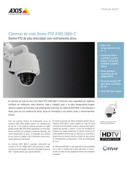 Câmeras de rede Dome PTZ AXIS Q60-C