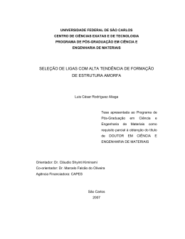 SELE&Ccedil;&Atilde;O DE LIGAS COM ALTA TEND&Ecirc;NCIA DE