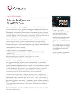 RealPresence CloudAxis Suite_