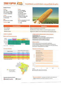 Veja mais caracteristicas