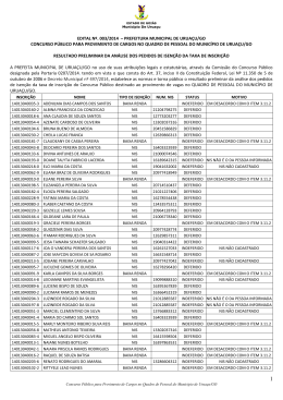 Resultado Preliminar