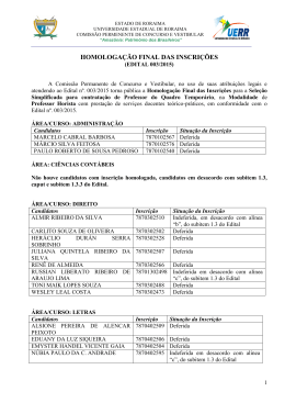 EDITAL N&ordm; 057/07