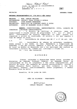 Constitucionalidade da limitação do direito de construir