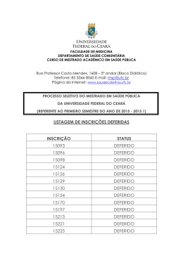 listagem de inscrições deferidas inscrição status 15093 deferido