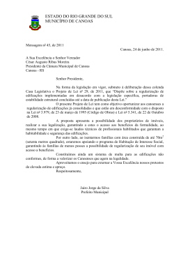 projeto de lei n&ordm; 29/11