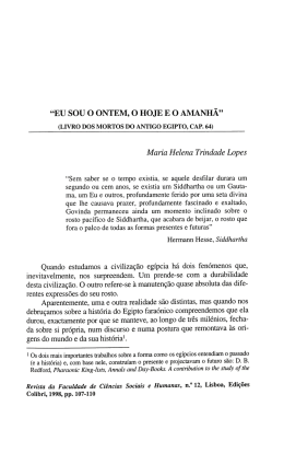 "EU SOU O ONTEM, O HOJE E O AMANHA"