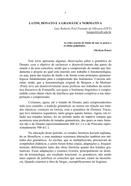 1 LATIM, DONATO E A GRAM&Aacute;TICA NORMATIVA Luiz Roberto