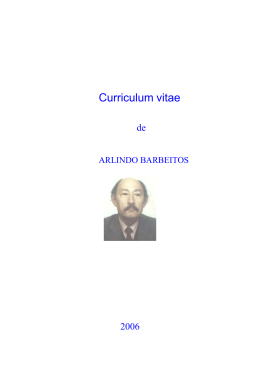 Professor ARLINDO BARBEITOS-Curriculum Vitae