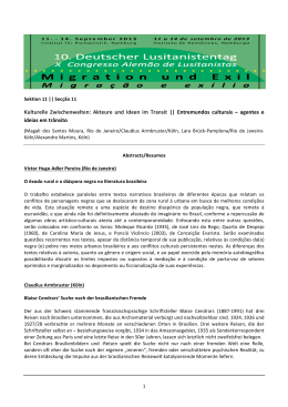 Abstracts - Resumos - Sektion 11 Lusitanistentag 2013