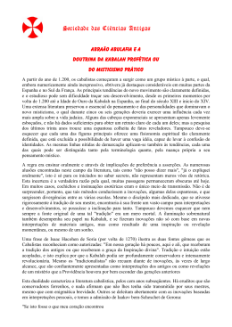 Abra&atilde;o Abulafia - Sociedade das Ci&ecirc;ncias Antigas