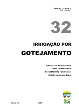 Irrigação por Gotejamento - Pesagro-Rio